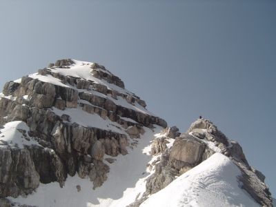 Drago Lipič Antelao 23.-25.06.2008
Antelao je drugi najvišji vrh Dolomitov, po obliki nekje med našima Jalovcem in Grintavcem.

