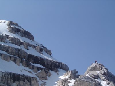 Drago Lipič Antelao 23.-25.06.2008
Antelao je drugi najvišji vrh Dolomitov, po obliki nekje med našima Jalovcem in Grintavcem.
